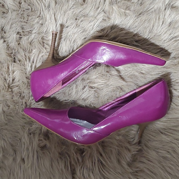 SPRING Light Purple Leather-Like Patent Heels- Size Euro 38 - Picture 8 of 16